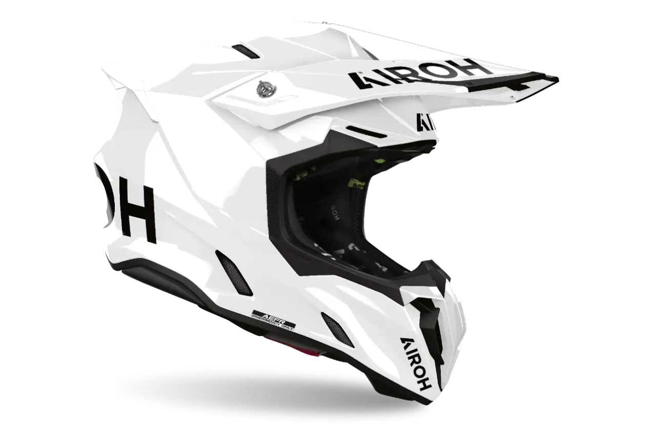 CASCO CROSS – TWIST 3 BIANCO LUCIDO