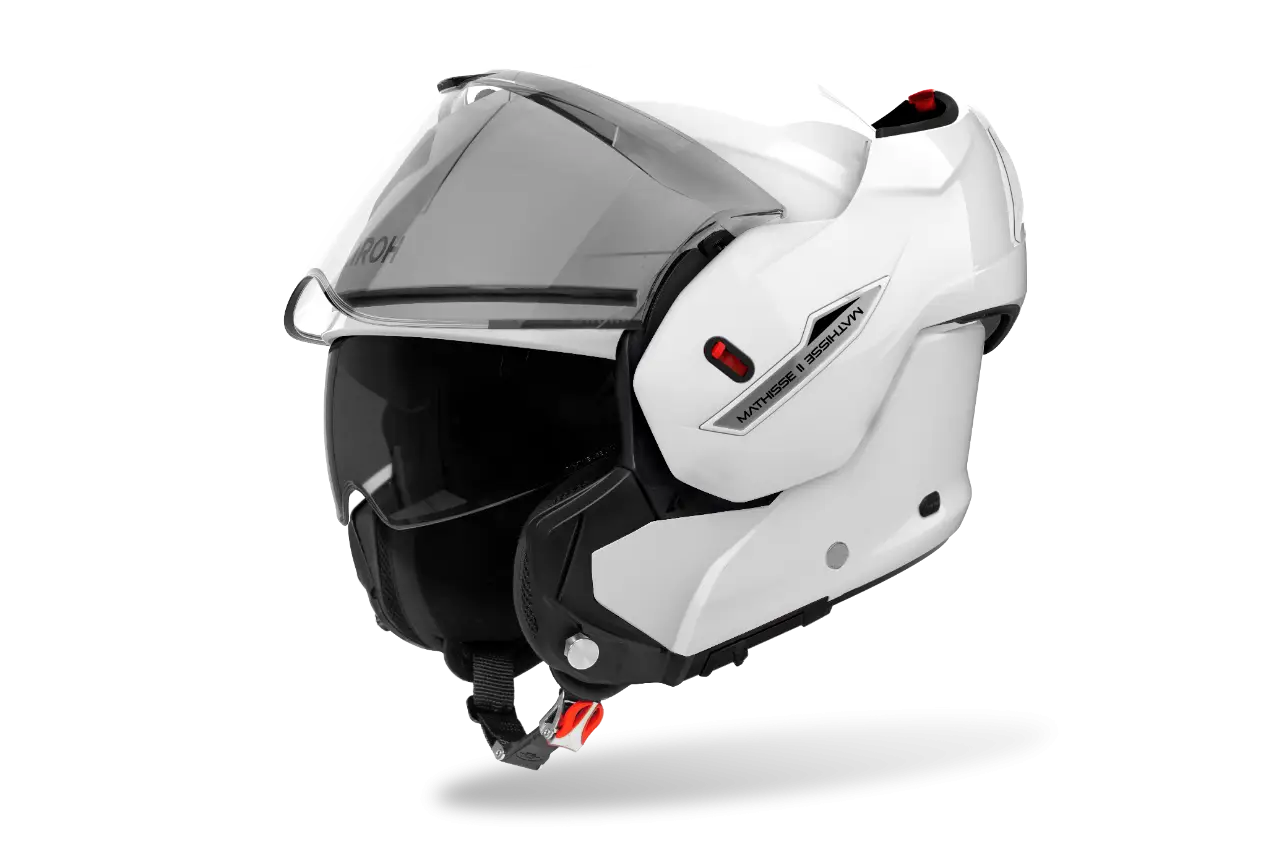 CASCO FLIP UP – MATHISSE II BIANCO LUCIDO