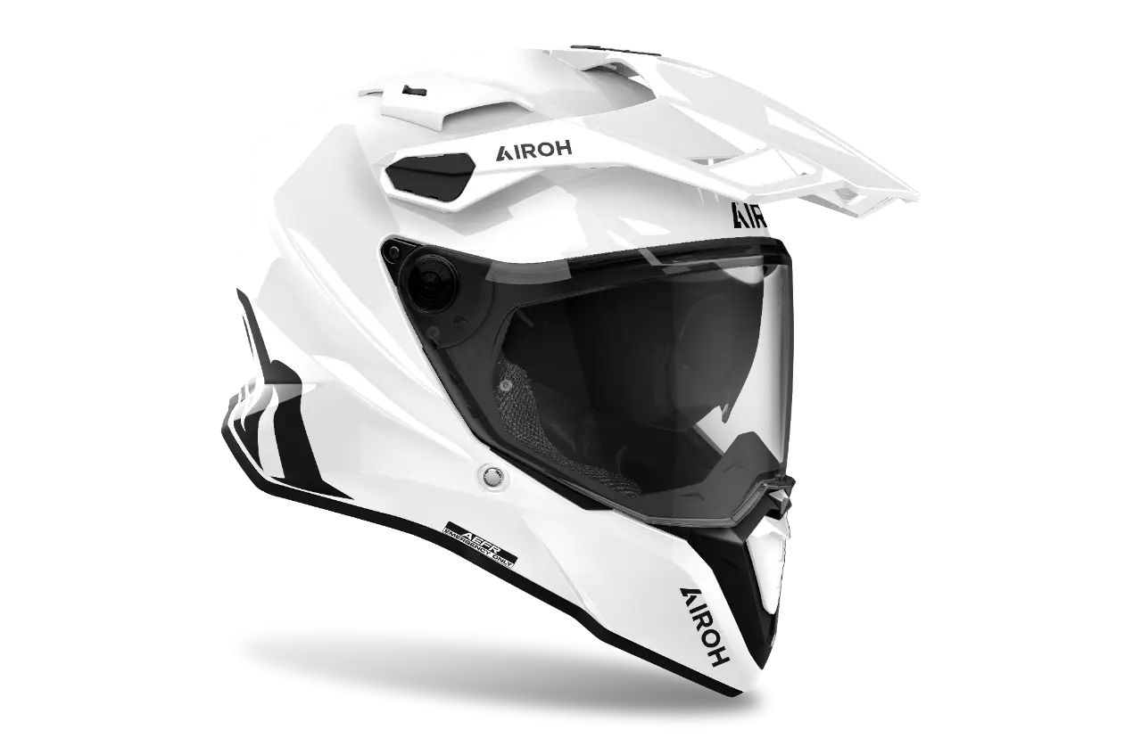 CASCO DUAL – COMMANDER 2 BIANCO LUCIDO