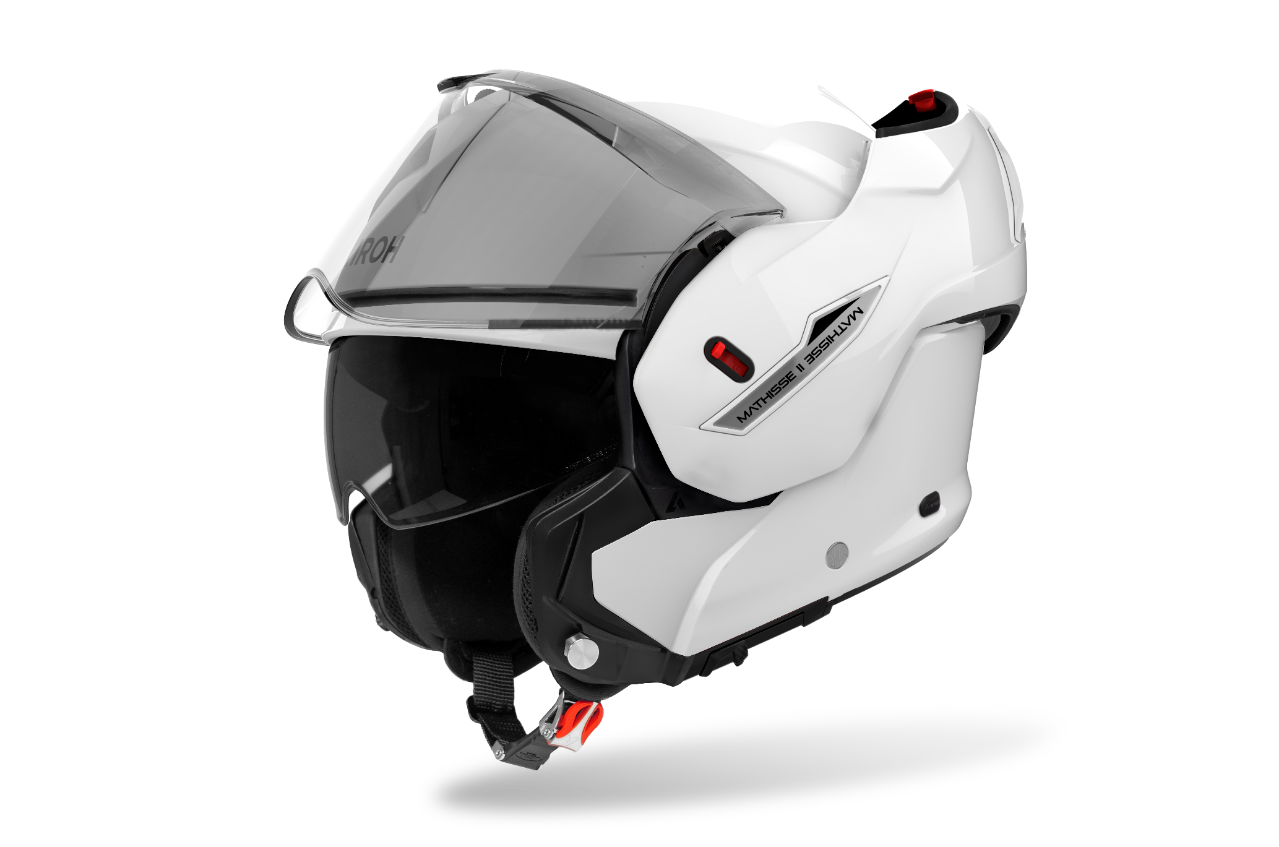 CASCO FLIP UP – MATHISSE II BIANCO LUCIDO