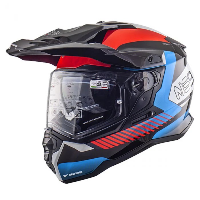 Casco Fuoristrada con visiera e visierino interno