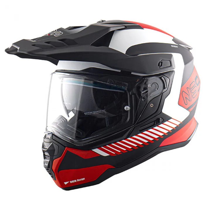 Casco Fuoristrada con visiera e visierino interno