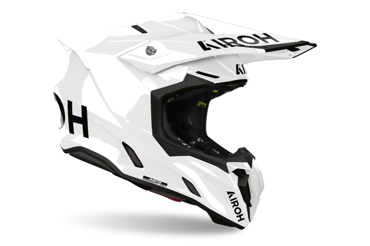 CASCO CROSS – TWIST 3 BIANCO LUCIDO